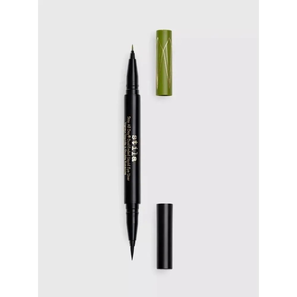 Stila Stay All Day Dual-Ended Waterproof Liquid Eye Liner Mojito/ Intense Blk